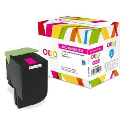 toner-owa-compatible-con-lexmark-80c0x30-magenta-4000-s