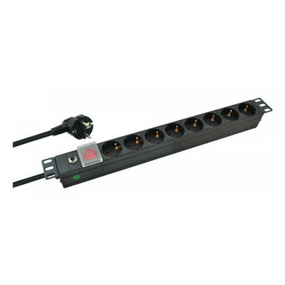 helos-19-regleta-professional-8-tomas-negro-20m-con-interruptor