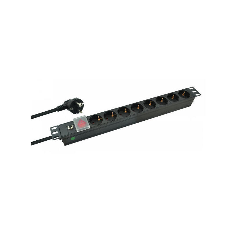 helos-19-regleta-professional-8-tomas-negro-20m-con-interruptor