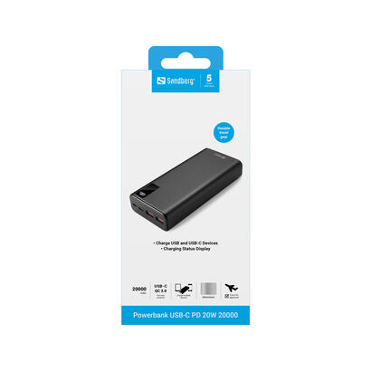 sandberg-powerbank-usb-c-pd-20w-20000