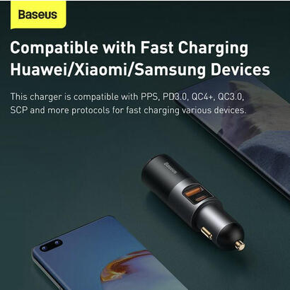 baseus-share-together-fast-z-gniazdem-zapalniczki-2x-usb-120w-szara baseus-share-together-fast-z-gniazdem-zapalniczki-2x-usb-120w-szara