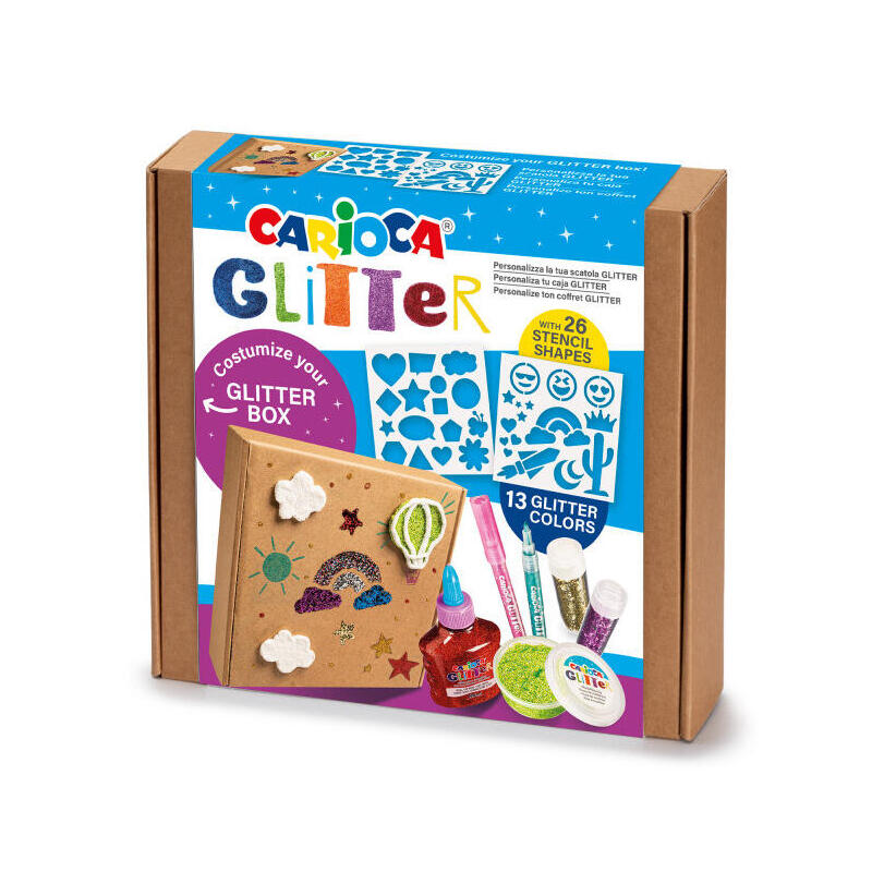 carioca-glitter-creator-pack-de-13-productos-glitter-y-26-plantillas-2-botellitas-de-glitter-glue-2-botes-de-pasta