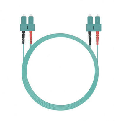 helos-255266-cable-de-fibra-optica-e-infiniband-05-m-sc-color-aguamarina