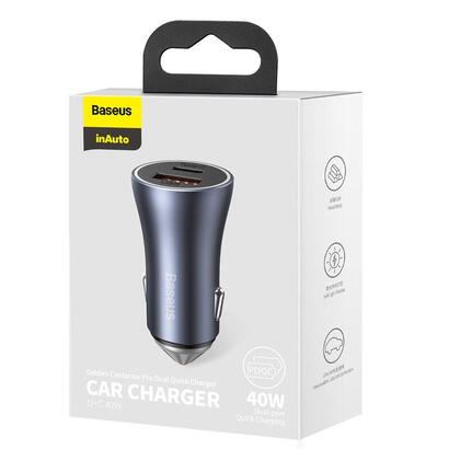 baseus-car-charger-golden-contactor-pro-dual-quick-charger-uc-power-delivery-30-quick-charge-4-scp-fcp-afc-40w-dark-gray-ccjd-0g baseus-car-charger-golden-contactor-pro-dual-quick-charger-uc-power-delivery-30-quick-charge-4-scp-fcp-afc-40w-dark-gray-ccjd-0g