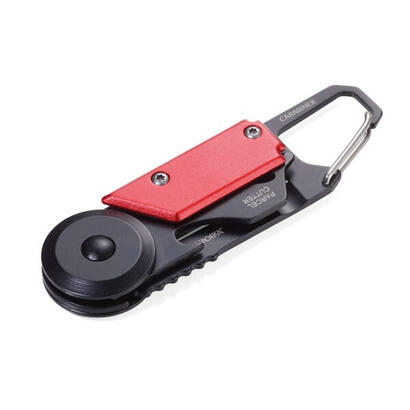 troika-ktl26-rd-llavero-mosqueton-negro-rojo