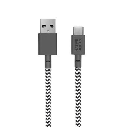 native-union-belt-cable-xl-cable-usb-3-m-usb-a-usb-c-negro-blanco