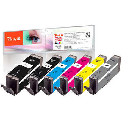 tinta-peach-canon-pgi-550xl-cli-551xl-multi-6-pack-remanufactured