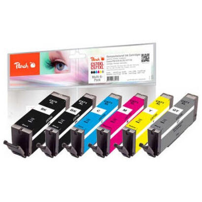 tinta-peach-canon-pgi-570xl-cli-571xl-multi-6-pack-remanufactured