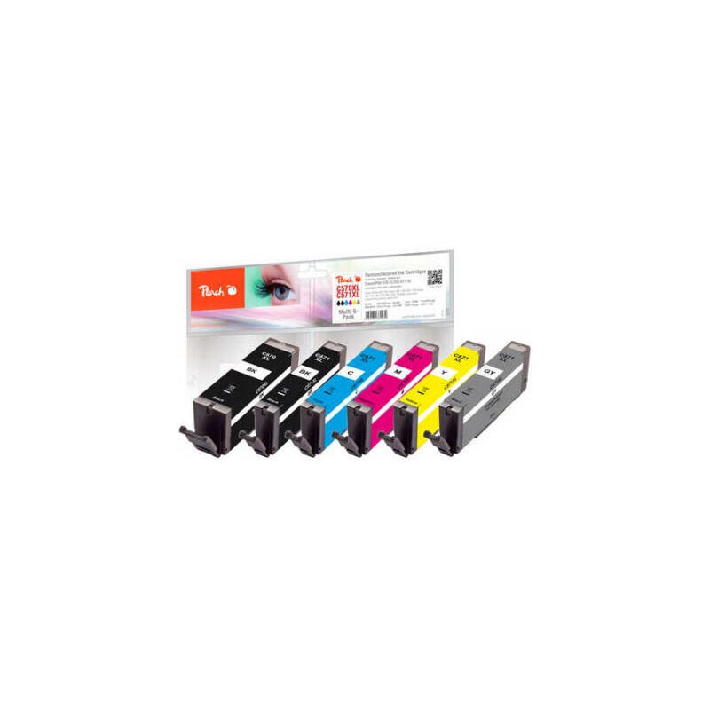 tinta-peach-canon-pgi-570xl-cli-571xl-multi-6-pack-remanufactured