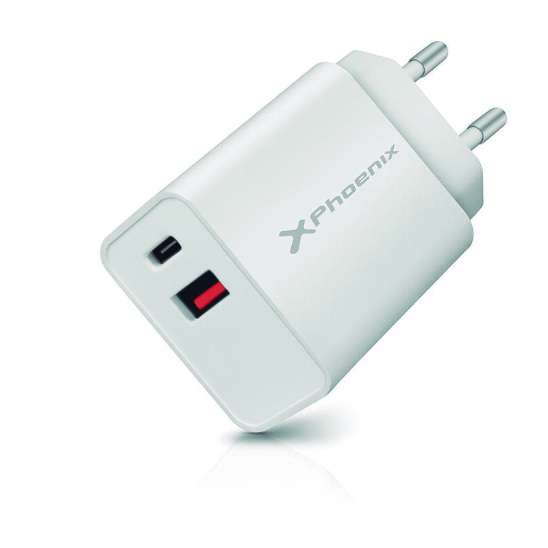 cargador-dual-para-movil-smartphone-phoenix-20w-tipo-c-usb-carga-rapida