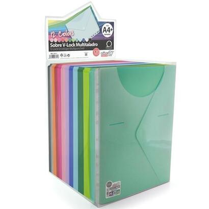office-box-carpeta-sobre-colorline-a4folio-multitaladro-cierre-v-lock-pp-csurtidos-expositor-120-ud