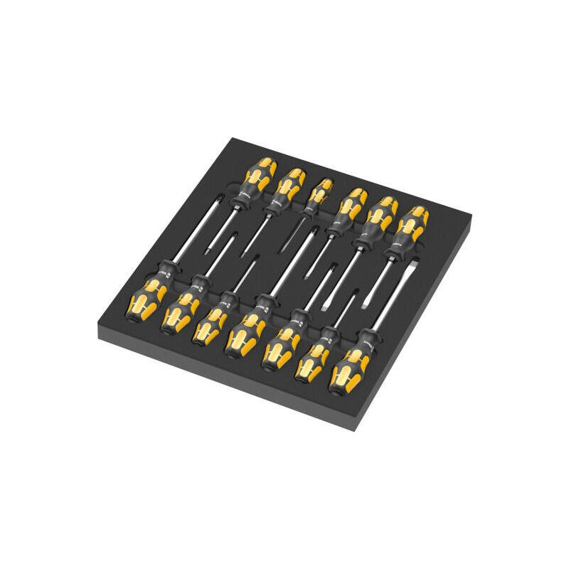 wera-9714-inserto-de-espuma-el-juego-de-destornilladores-de-cincel-1-negroamarillo-13-piezas-para-carro-de-taller-tool-rebel-515 wera-9714-inserto-de-espuma-el-juego-de-destornilladores-de-cincel-1-negroamarillo-13-piezas-para-carro-de-taller-tool-rebel-515