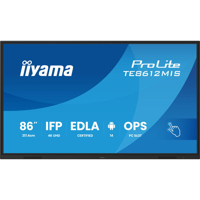 iiyama-te8612mis-b4ag-pantalla-plana-para-senalizacion-digital-1651-cm-65-lcd-wifi-400-cd-m-4k-ultra-hd-negro-tactil-procesador- iiyama-te8612mis-b4ag-pantalla-plana-para-senalizacion-digital-1651-cm-65-lcd-wifi-400-cd-m-4k-ultra-hd-negro-tactil-procesador-