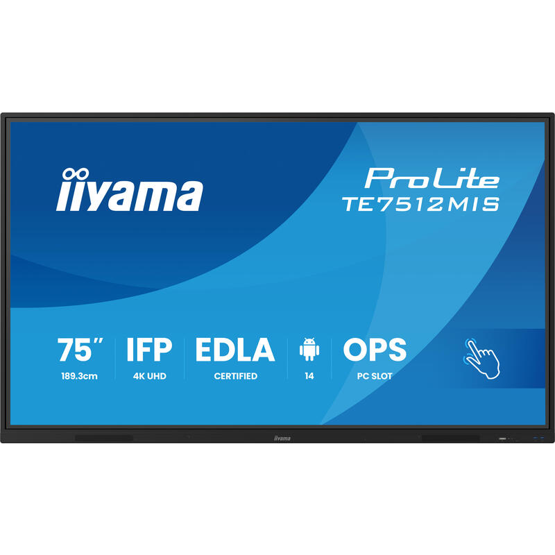 iiyama-ds-te7512mis-1893cm-va-touch-75-3840x2160-vga-2xhdmi-2xusb-c