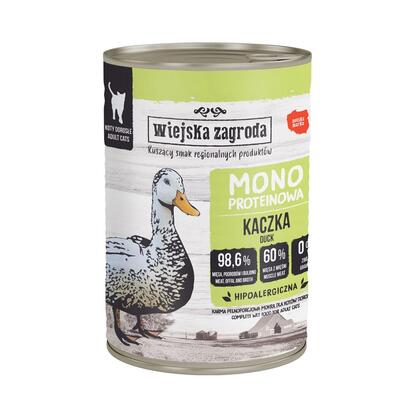 wiejska-zagroda-monoprotein-duck-comida-humeda-para-gatos-400g
