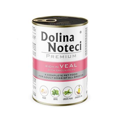 dolina-noteci-premium-rich-in-veal-with-green-peas-comida-humeda-para-perros-400g