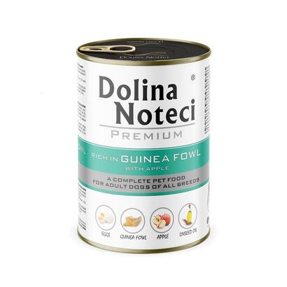 dolina-noteci-premium-rich-in-guinea-fowl-with-apple-comida-humeda-para-perros-400g