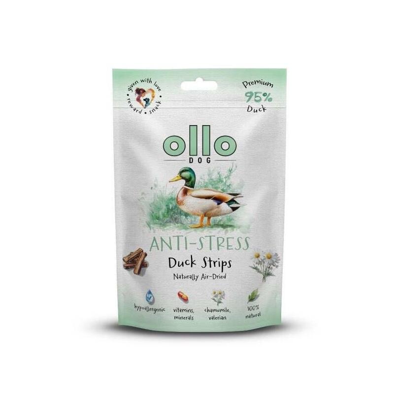 ollo-air-dried-anti-stress-duck-strips-premio-para-perros-80g