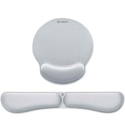 pack-de-reposamunecas-y-alfombrilla-ergonomica-subblim-ergo-memoryflex-plateadas