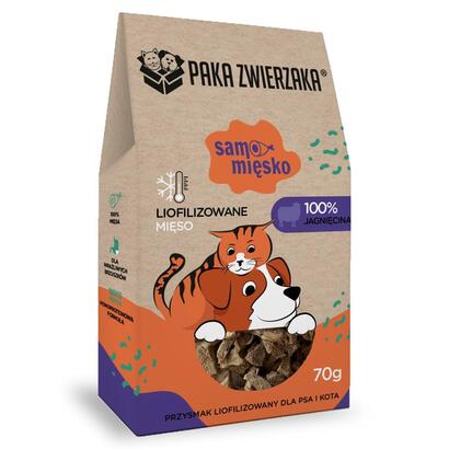 premio-para-perros-paka-zwierzaka-samo-miesko-lamb-70g