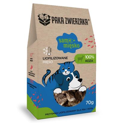premio-para-perros-paka-zwierzaka-samo-miesko-goat-70g