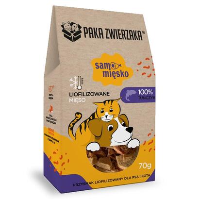 premio-para-perros-paka-zwierzaka-samo-miesko-tuna-70g
