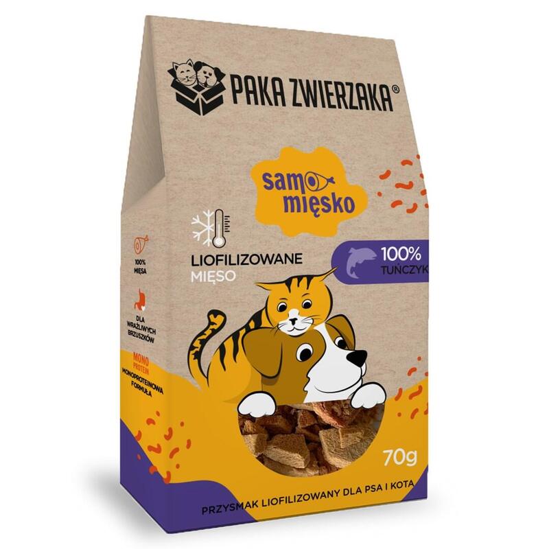 premio-para-perros-paka-zwierzaka-samo-miesko-tuna-70g