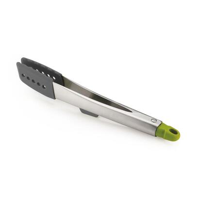 joseph-joseph-elevate-grey-silicone-steel-tongs