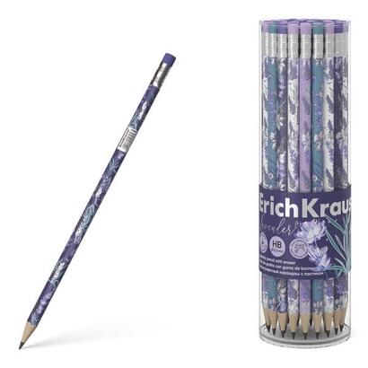 pack-de-42-unidades-erichkrause-lavanda-lapiz-de-grafito-triangular-hb-goma-de-borrar-4-diseaos-surtidos