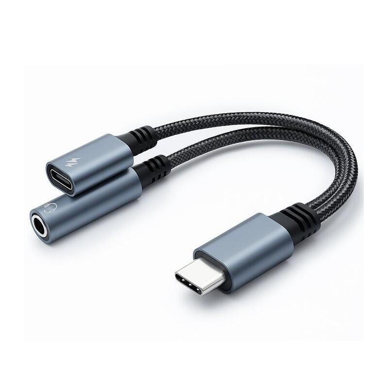 qoltec-51785-adapter-2w1-usb-c-usb-c-jack-35mm-pd-15w-10cm