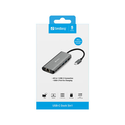 sandberg-usb-c-dock-hdmilansdusb-61w