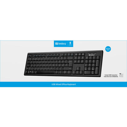 sandberg-631-10-teclado-oficina-qwerty-nordico-negro