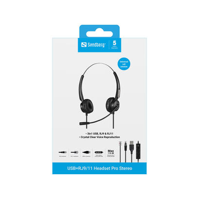 auriculares-sandberg-usbrj911-pro-stereo
