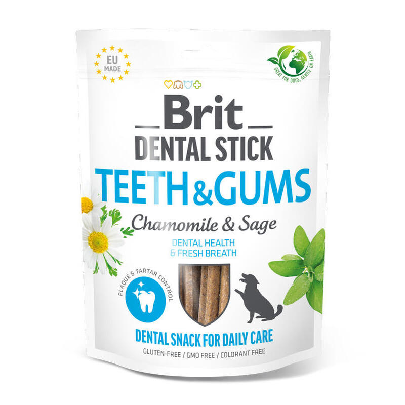 golosina-para-perros-brit-dental-stick-teeth-gums-cahmomile-251-g