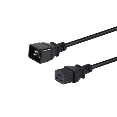 equip-112130-cable-de-transmision-negro-18-m-iec-c20-iec-c19