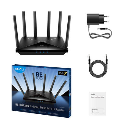 router-cudy-wr11000-inalambrico-25-gigabit-ethernet-tribanda-24-ghz-5-ghz-6-ghz-negro