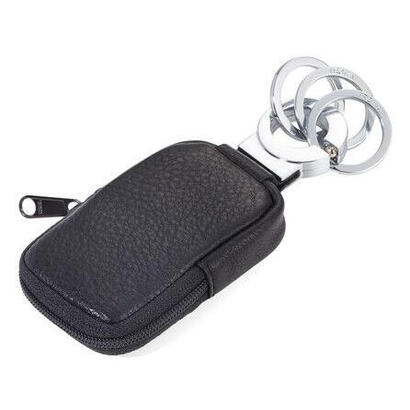 troika-pocket-click-llavero-de-anilla-negro-plata