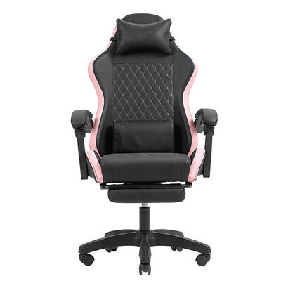 silla-gamer-mars-gaming-mgcxbpk-negra-y-rosa-reclinable-reposabrazos-ajustable-reposapies-cojines