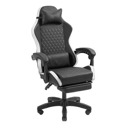 silla-gamer-mars-gaming-mgcxbbl-negra-y-blanca-reclinable-reposabrazos-ajustable-reposapies-cojines