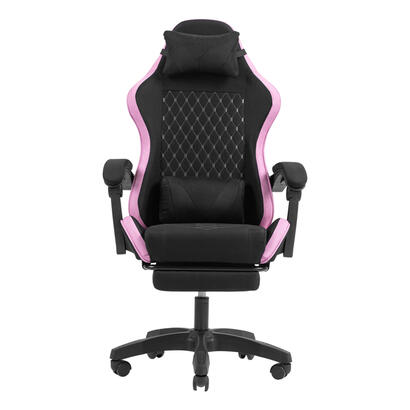 silla-gamer-mars-gaming-mgcxfgrbl-negra-y-rosa-reclinable-reposabrazos-ajustable-reposapies-cojines