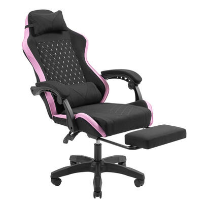 silla-gamer-mars-gaming-mgcxfgrbl-negra-y-rosa-reclinable-reposabrazos-ajustable-reposapies-cojines