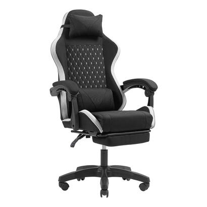 silla-gamer-mars-gaming-mgcxfgrbl-negra-y-blanca-reclinable-reposabrazo-ajustable-reposapies-cojines