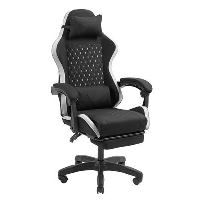 silla-gamer-mars-gaming-mgcxfgrbl-negra-y-blanca-reclinable-reposabrazo-ajustable-reposapies-cojines