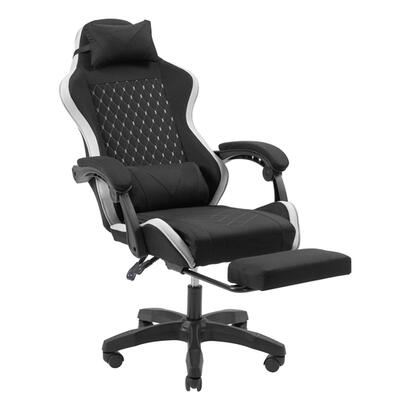 silla-gamer-mars-gaming-mgcxfgrbl-negra-y-blanca-reclinable-reposabrazo-ajustable-reposapies-cojines