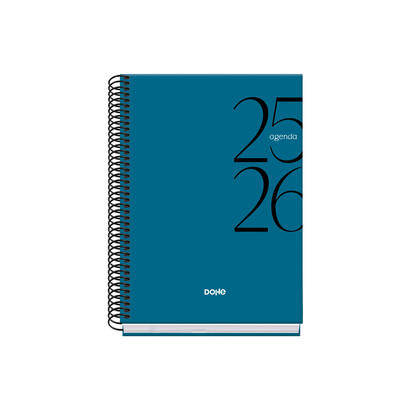 dohe-system-agenda-escolar-2526-espiral-a5-semana-vista-papel-70gm2-cubierta-de-carton-plastificado-azul