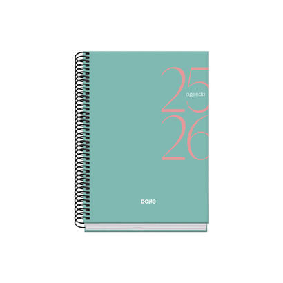 dohe-system-agenda-escolar-2526-espiral-a5-semana-vista-papel-70gm2-cubierta-de-carton-plastificado-color