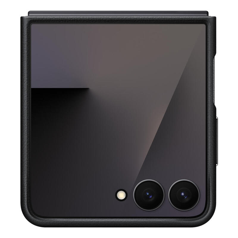 funda-cuero-galaxy-z-flip7-negra