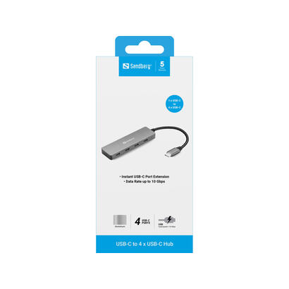 hub-sandberg-usb-c-to-4-x-usb-c-hub