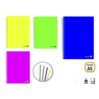 golden-pack-de-8-cuadernos-a5-120-hojas-90gr-cuadricula-5x5-hojas-microperforadas-con-banda-de-color-y-2-taladros-