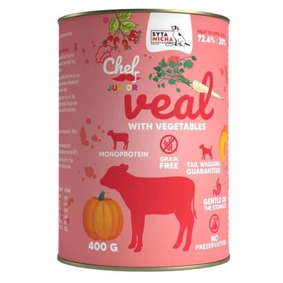 syta-micha-chef-veal-with-vegetables-junior-comida-humeda-para-perros-400g
